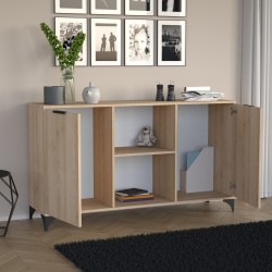 Komoda dwudrzwiowa HOME – nowoczesna, praktyczna, 150 cm