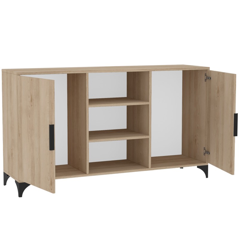 Komoda dwudrzwiowa HOME z półkami  – nowoczesna i funkcjonalna