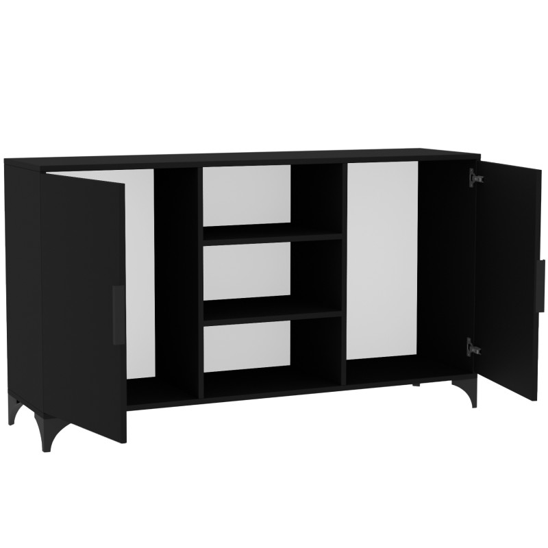 Komoda dwudrzwiowa HOME z półkami  – nowoczesna i funkcjonalna