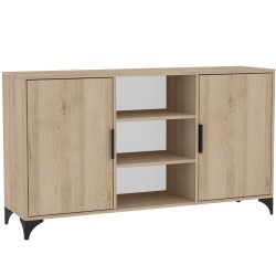 Komoda dwudrzwiowa HOME z półkami  – nowoczesna i funkcjonalna