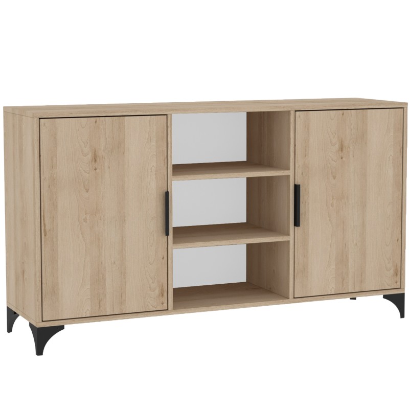 Komoda dwudrzwiowa HOME z półkami  – nowoczesna i funkcjonalna