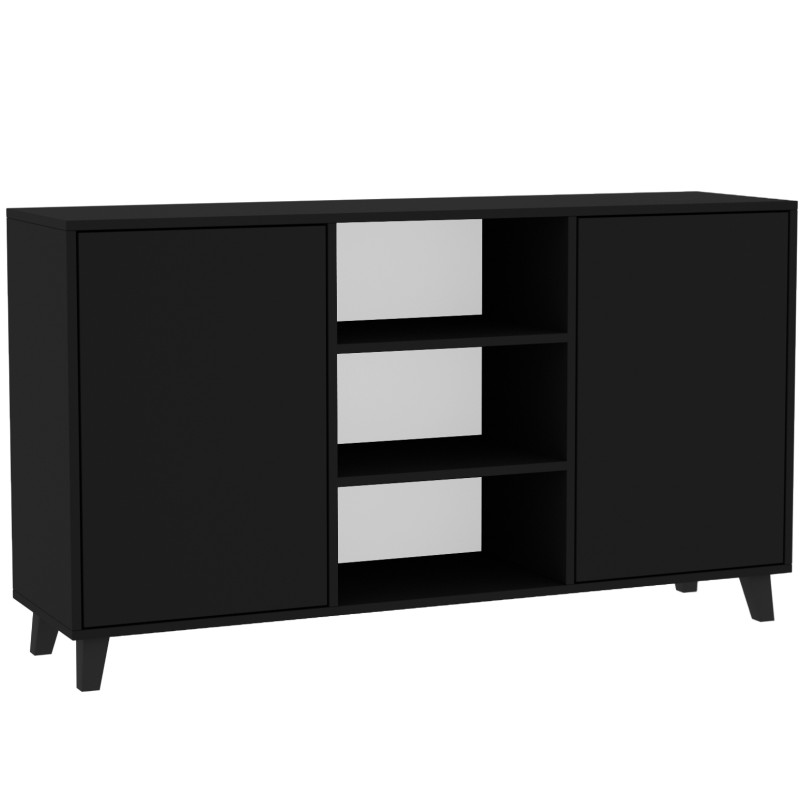 Komoda dwudrzwiowa HOME z półkami  – nowoczesna i funkcjonalna