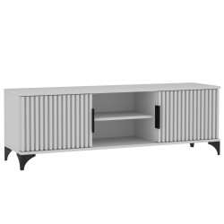 Szafka RTV HOME 2 drzwi z lamelami – nowoczesna, funkcjonalna