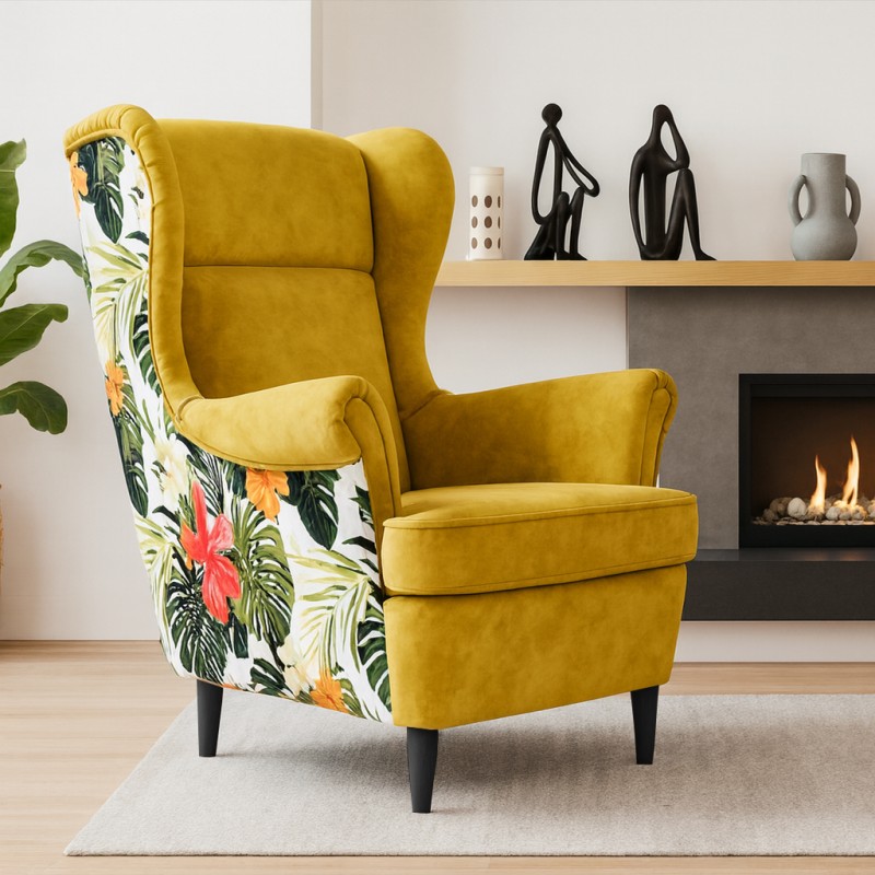 Fotel uszak HAVANA skandynawski | Nowoczesny fotel do salonu