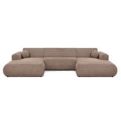 Narożnik PUERTO U bez funkcji spania – sztruks TILIA | BeautySofa24