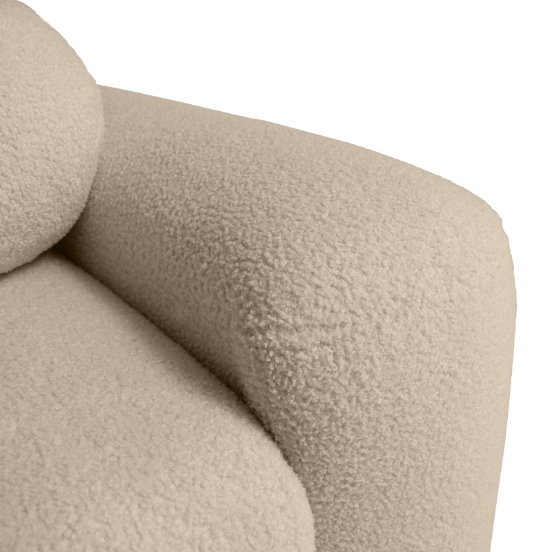 Narożnik NOEL U z funkcją spania | Automat Moss | Bouclé QUELLE