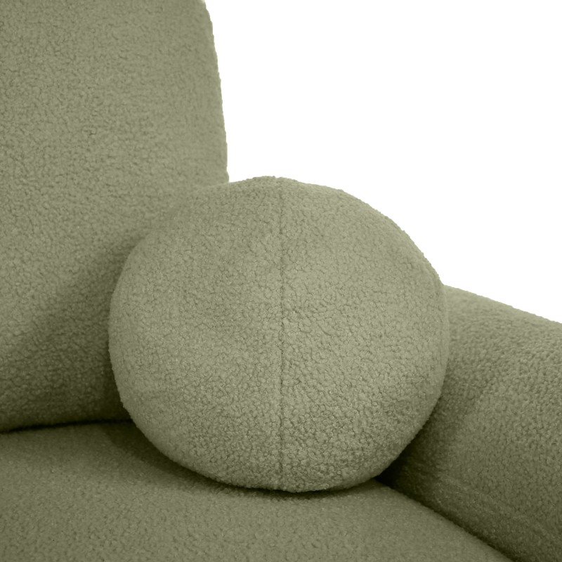 Narożnik NOEL U z funkcją spania | Automat Moss | Bouclé QUELLE