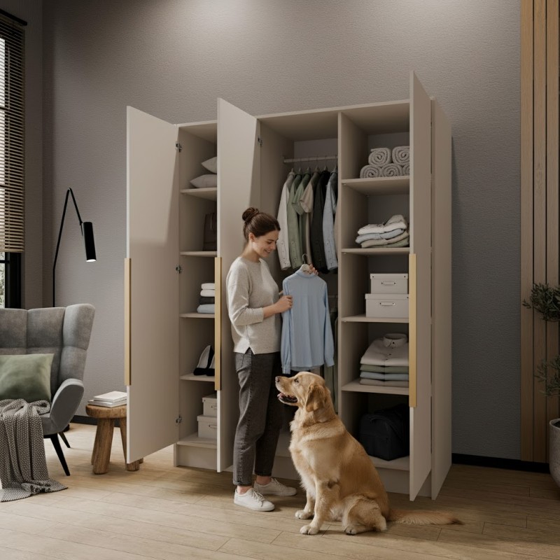 Szafa PAVIA 100/150/200 cm – Nowoczesna Szafa Uchylna