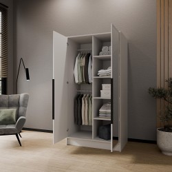 Szafa LARO z Lustrem 100/150/200 cm – Nowoczesna Szafa Uchylna