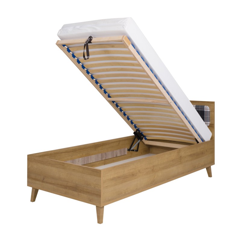 Łóżko młodzieżowe MORENO 90x200 z pojemnikiem