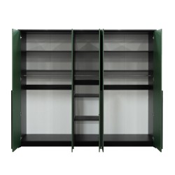 Szafa GIANA 255 cm – 5 drzwi, duża szafa do sypialni z drążkami