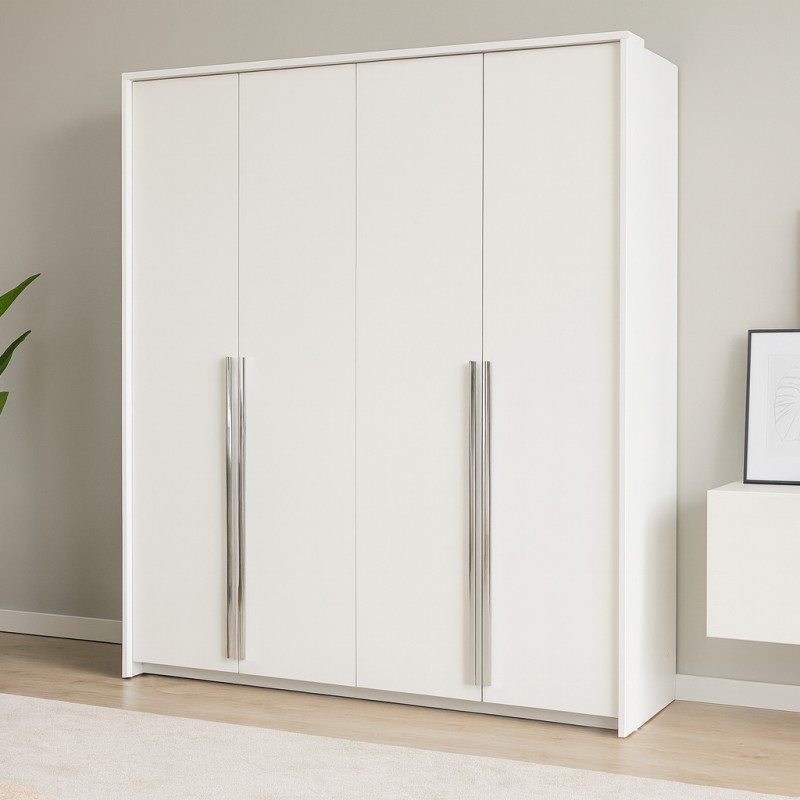 Szafa GIANA 210 cm – 4 drzwi, 2 drążki | do sypialni
