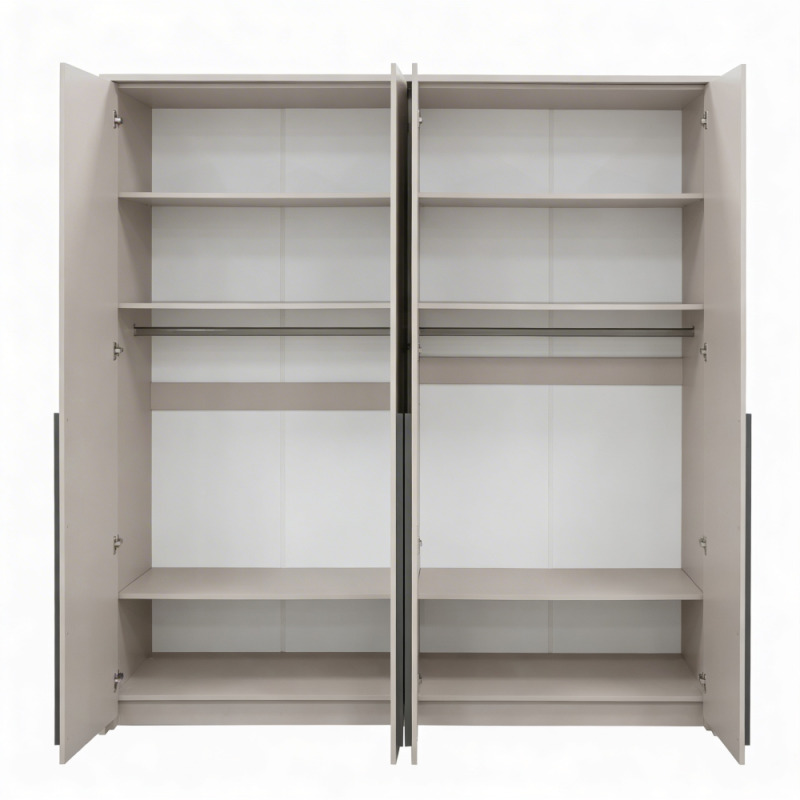 Szafa GIANA 210 cm – 4 drzwi, 2 drążki | do sypialni