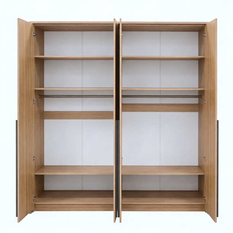 Szafa GIANA 210 cm – 4 drzwi, 2 drążki | do sypialni