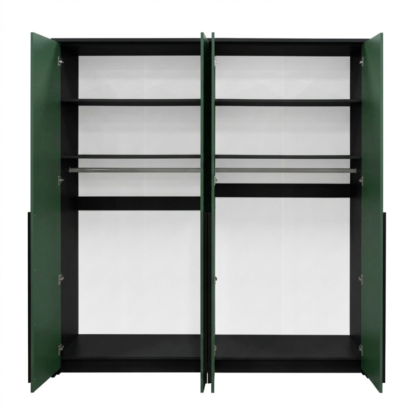 Szafa GIANA 210 cm – 4 drzwi, 2 drążki | do sypialni