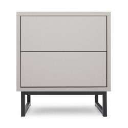 Szafka nocna GIANA 43 cm – 2 szuflady, push-to-open