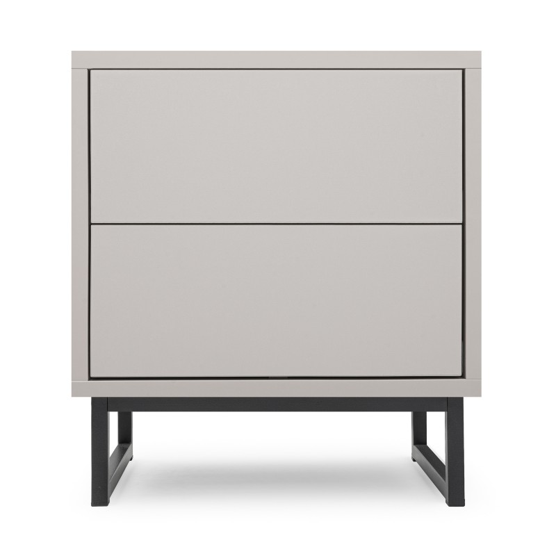 Szafka nocna GIANA 43 cm – 2 szuflady, push-to-open
