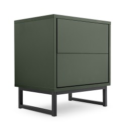 Szafka nocna GIANA 43 cm – 2 szuflady, push-to-open