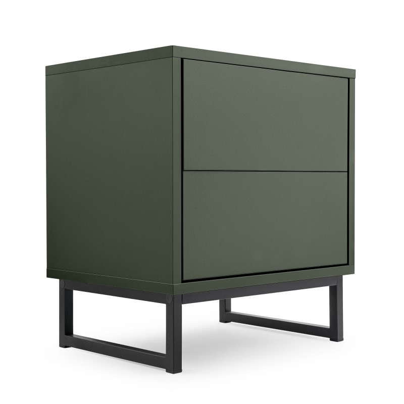 Szafka nocna GIANA 43 cm – 2 szuflady, push-to-open