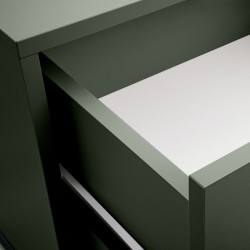 Szafka nocna GIANA 43 cm – 2 szuflady, push-to-open