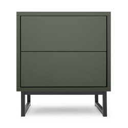 Szafka nocna GIANA 43 cm – 2 szuflady, push-to-open