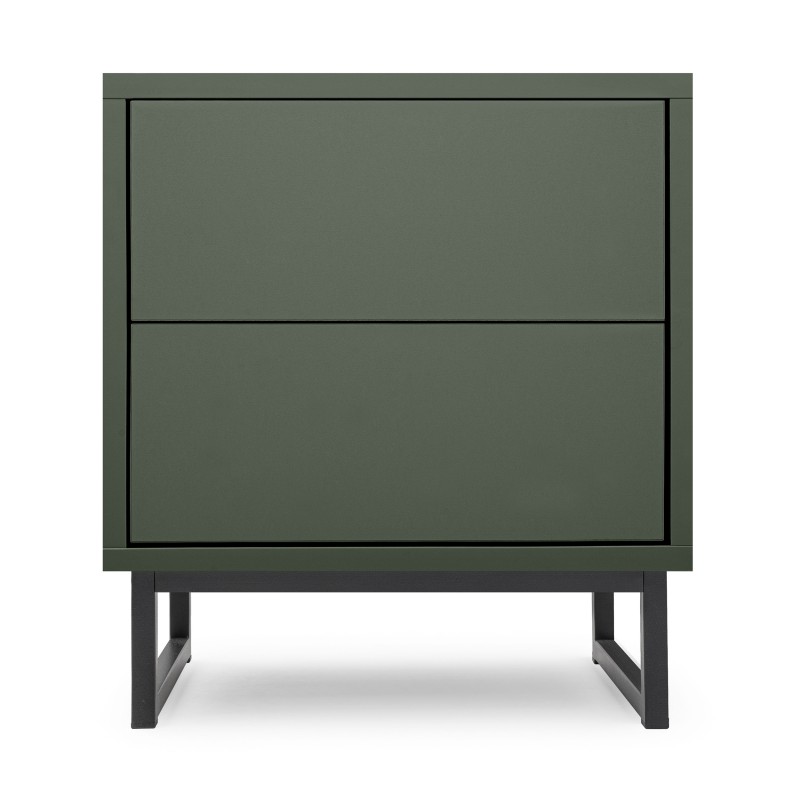 Szafka nocna GIANA 43 cm – 2 szuflady, push-to-open