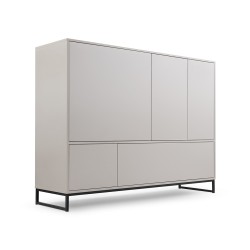 Komoda GIANA 160 cm – 5 drzwi, bez uchwytów