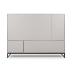 Komoda GIANA 160 cm – 5 drzwi, bez uchwytów