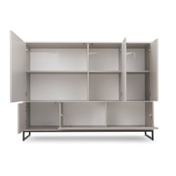 Komoda GIANA 160 cm – 5 drzwi, bez uchwytów