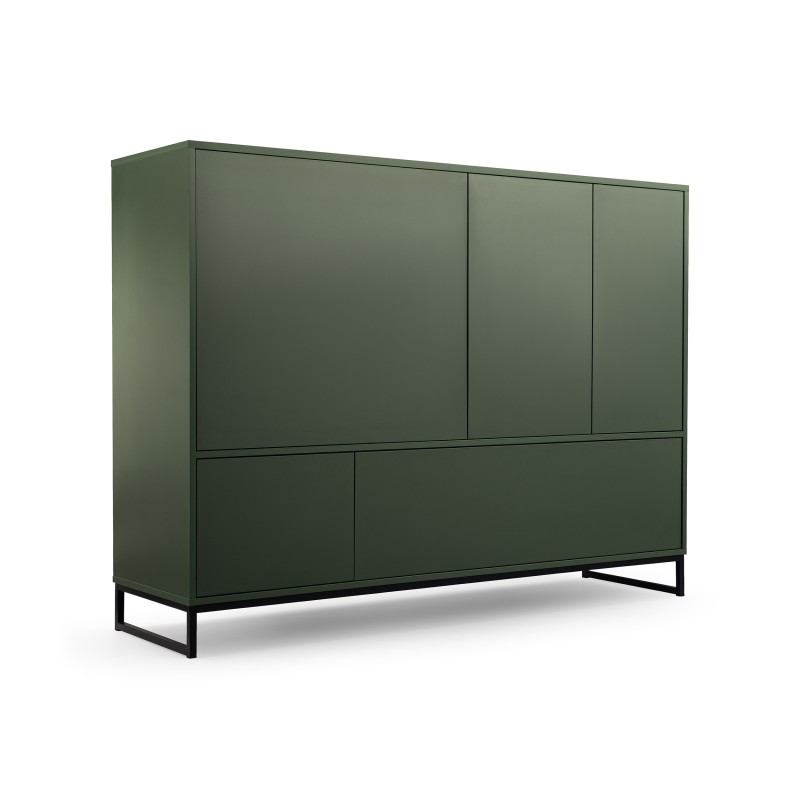 Komoda GIANA 160 cm – 5 drzwi, bez uchwytów