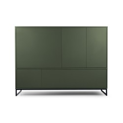 Komoda GIANA 160 cm – 5 drzwi, bez uchwytów