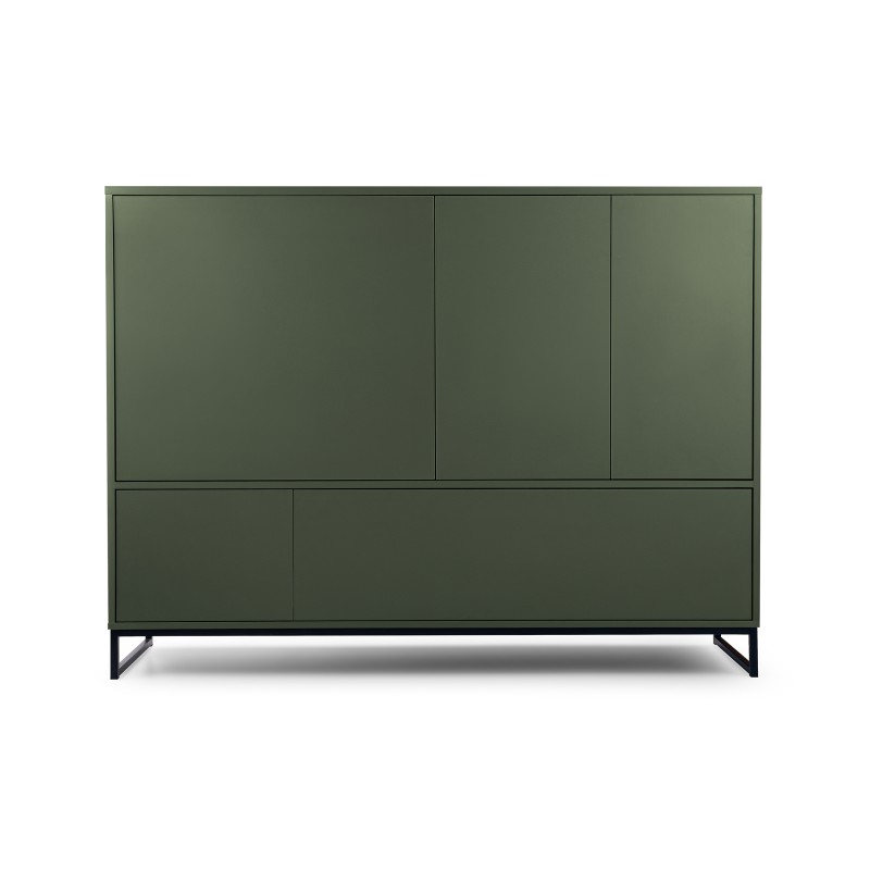 Komoda GIANA 160 cm – 5 drzwi, bez uchwytów