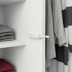 Szafa z drzwiami uchylnymi CLASSIC 90 cm – TIP-ON, drążek i półki