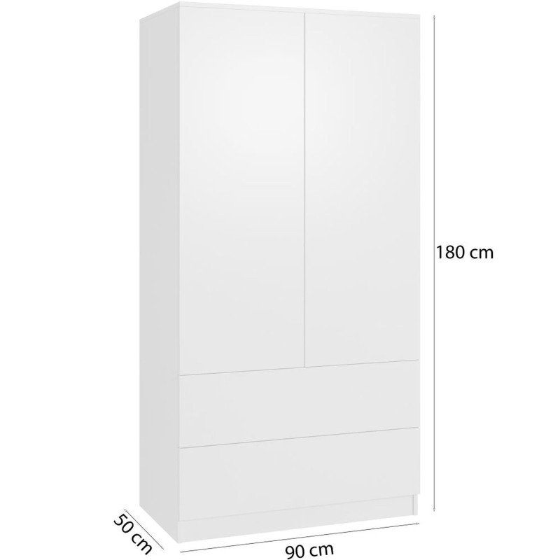 Szafa dwudrzwiowa CLASSIC 90 cm | Beautysofa24.pl