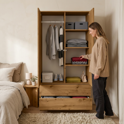 Szafa dwudrzwiowa CLASSIC 90 cm | Beautysofa24.pl