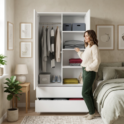 Szafa dwudrzwiowa CLASSIC 90 cm | Beautysofa24.pl