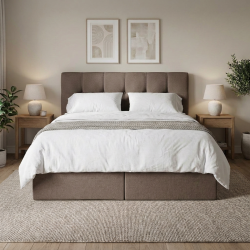 Łóżko kontynentalne ze skrzynią EMPORI | BeautySofa24.pl