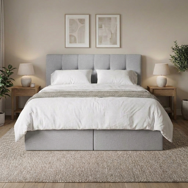 Łóżko kontynentalne ze skrzynią EMPORI | BeautySofa24.pl