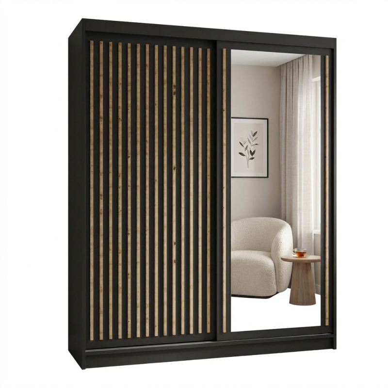 Szafa przesuwna z lamelami DONATELLO | BeautySofa24.pl