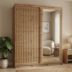 Szafa przesuwna z lamelami DONATELLO | BeautySofa24.pl