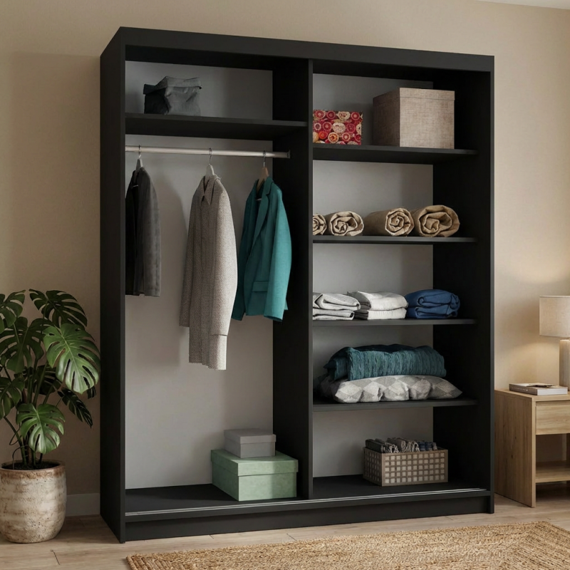 Szafa przesuwna z lamelami DONATELLO | BeautySofa24.pl