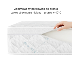 Materac MEDIRO VITA SENIOR H3 – kieszeniowy, pianka HR, pokrowiec TENCEL