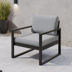 Fotel ogrodowy STELLA z metalową ramą