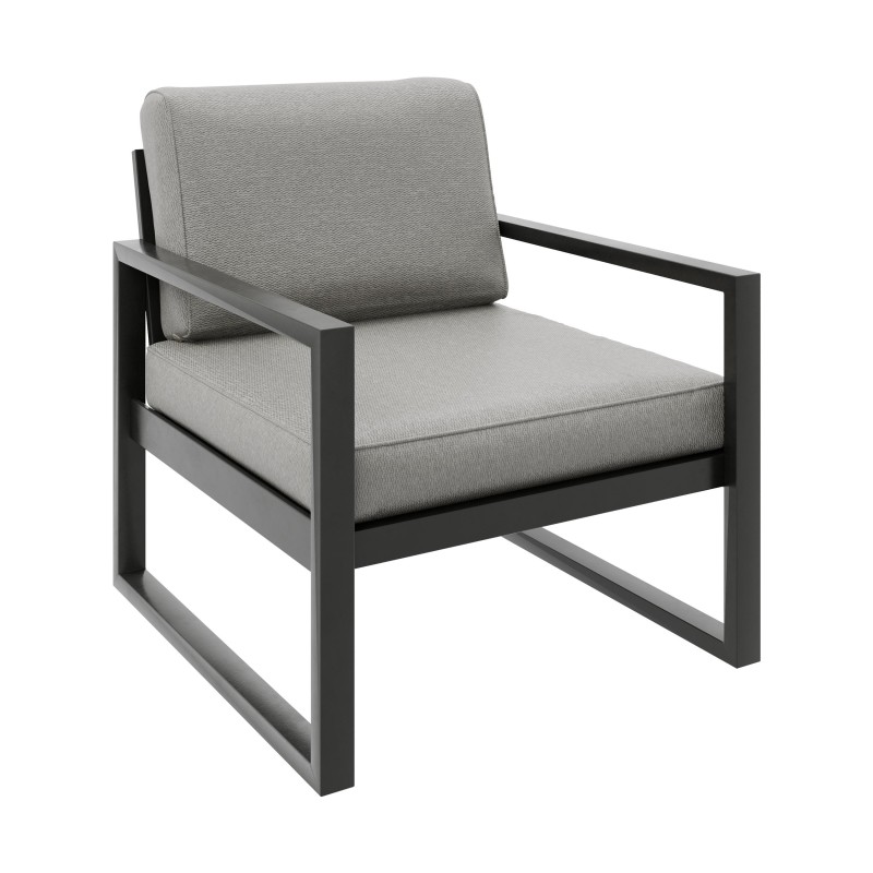 Zestaw mebli ogrodowych STELLA – sofa, fotel, stolik metalowy