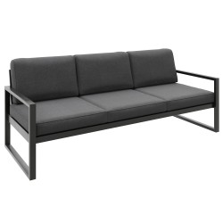 Zestaw mebli ogrodowych STELLA – sofa, fotel, stolik metalowy