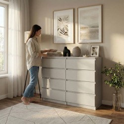 Komoda 100 cm z 8 szufladami LEMON