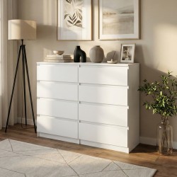 Komoda 100 cm z 8 szufladami LEMON