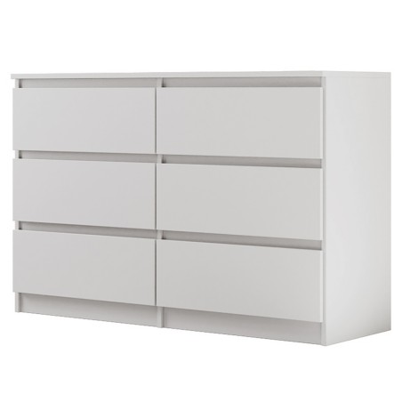 Komoda LEMON 120/140 cm – 6 szuflad, nowoczesna do salonu