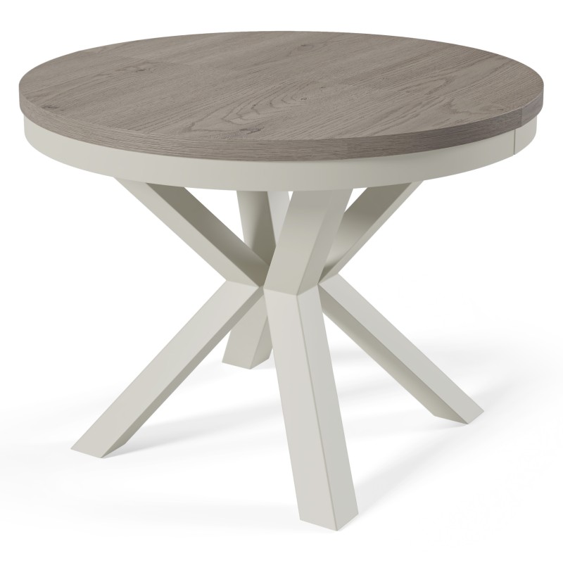 Okrągły stół rozkładany NORDIC– nowoczesny do jadalni