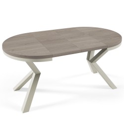 Okrągły stół rozkładany NORDIC– nowoczesny do jadalni